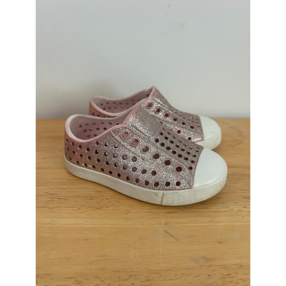 Native Jefferson Bling Glitter Slip-On Sneaker - Size 5 - Picture 5 of 9